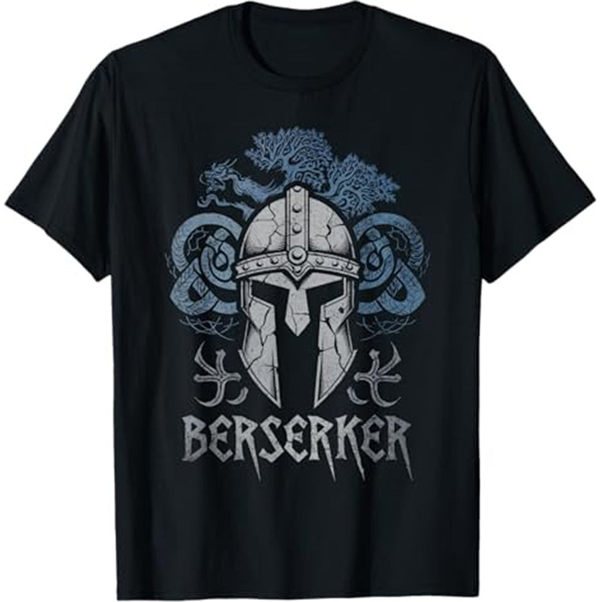 Norse Mythology Berserker Helmet Warrior T-Shirt